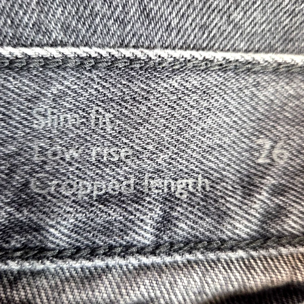 COS Gray Straight Jeans Sz 26 Slim Fit 10